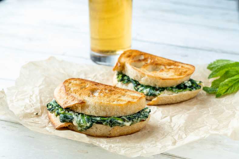 Spanakopita Grilled Cheese Sandwich