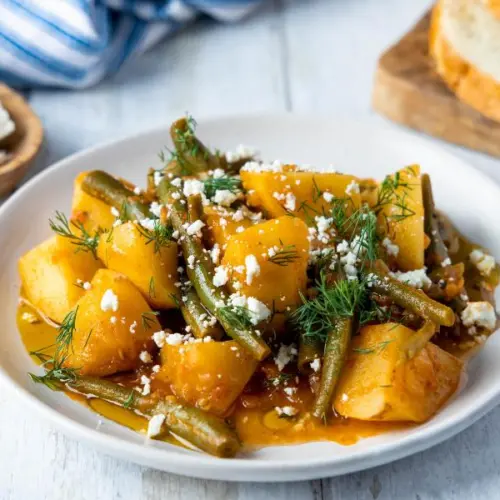 Greek Green Beans in tomato sauce