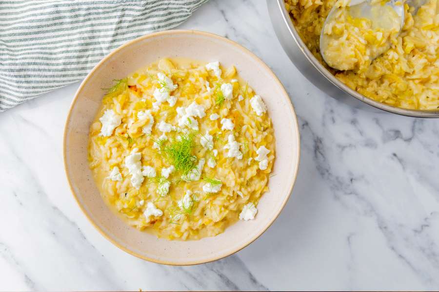 Caramelized Apple and Fennel Risotto